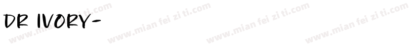 DR Ivory字体转换